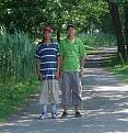 Ses deux fils Pavel (gauche) et Alejandro (Alex) au parc des iles Boucherville 2006